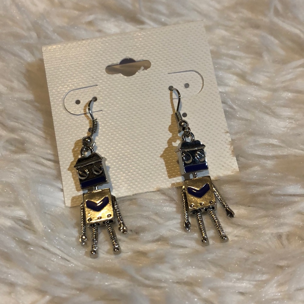 🆑 3/$12 NWT ROBOT PALS EARRINGS